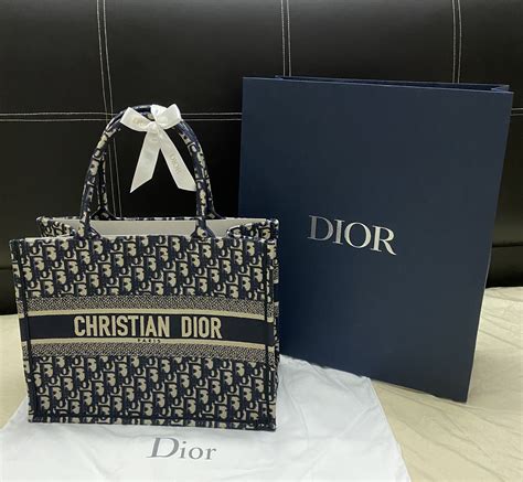 dior small tote bag size|christian dior book tote 2021.